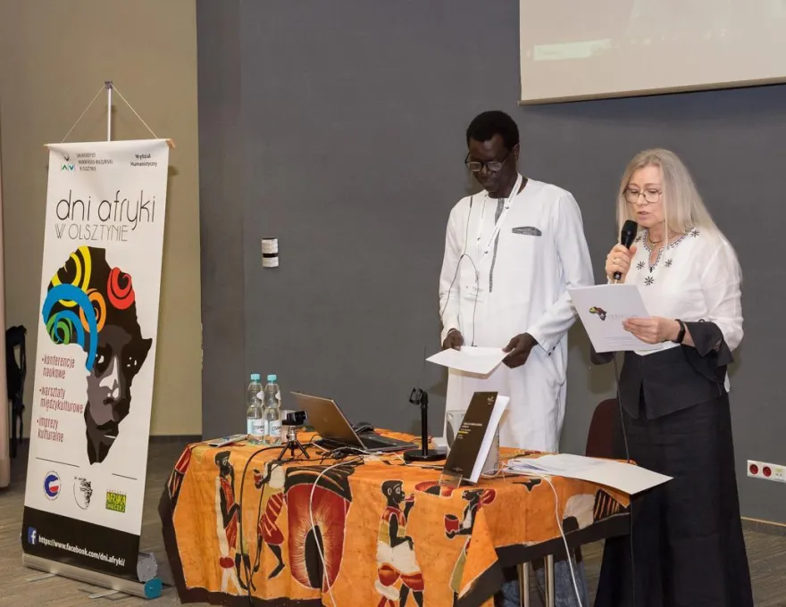 prof. Iwonna Anna Ndiaye i dr hab. Bara Ndiaye na Dniach Afryki 2023