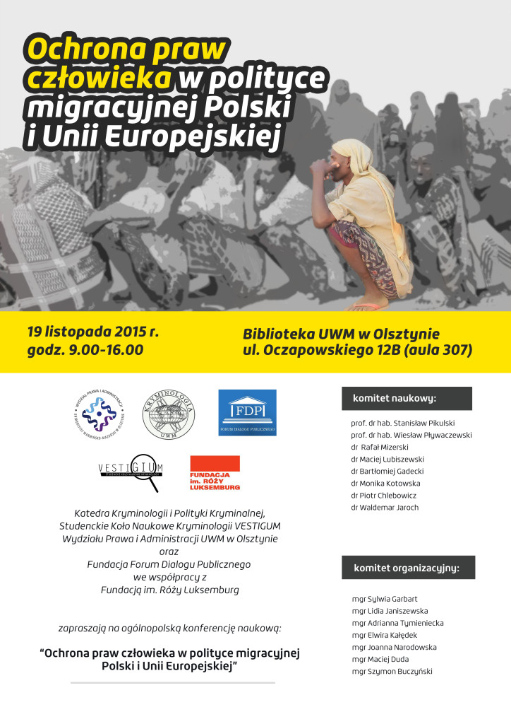 plakat konferencji migracje
