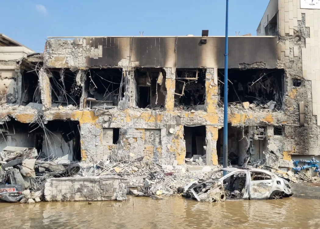 zniszczony budynek w Izraelu (autor: Yoav Karen)