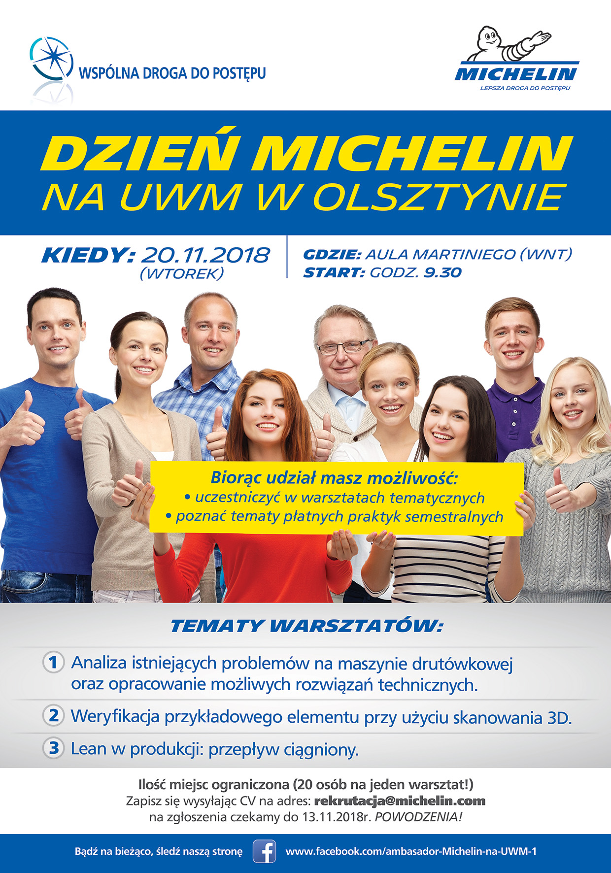 Dzień Michelin na UWM w Olsztynie