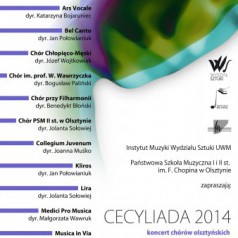 Cecyliada 2014 - koncert chórów olsztyńskich