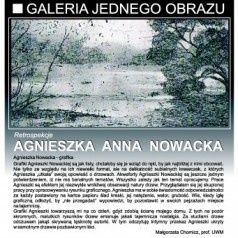 wystawa grafiki Agnieszki Nowackiej "Retrospekcje" w Galerii Jednego Obrazu Muzeum Warmii i Mazur