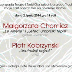 Wystawa Małgorzaty Chomicz i Piotra Kobrzyńskiego w Trogirze (Chorwacja)