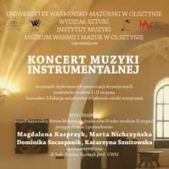 Koncert Muzyki Instrumentalnej w salach olsztyńskiego Zamku