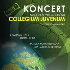 Koncert chóru Collegium Juvenum pod dyrekcja Joanny Muśko w olsztyńskiej Katedrze. 5 kwietnia 2014, godz. 17.00