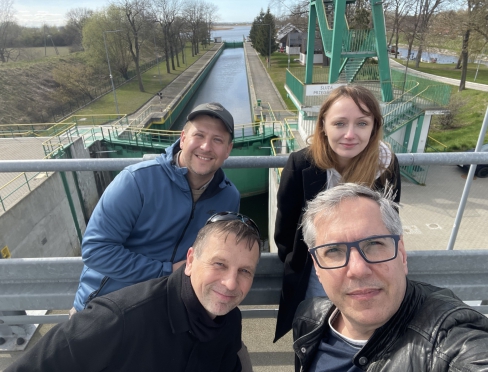 Na zdjęciu od góry dr inż. Marcin Bujko, dr inż. Ewa Daniszewska, dr inż. Ireneusz Dyka oraz dr hab. inż. Piotr Srokosz, prof. UWM