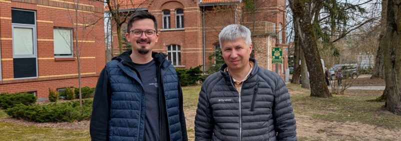 Naukowcy z Faculty of Civil Engineering, University of Žilina: Radoslav Ponechal i Michal Poljak podczas wizyty na UWM
