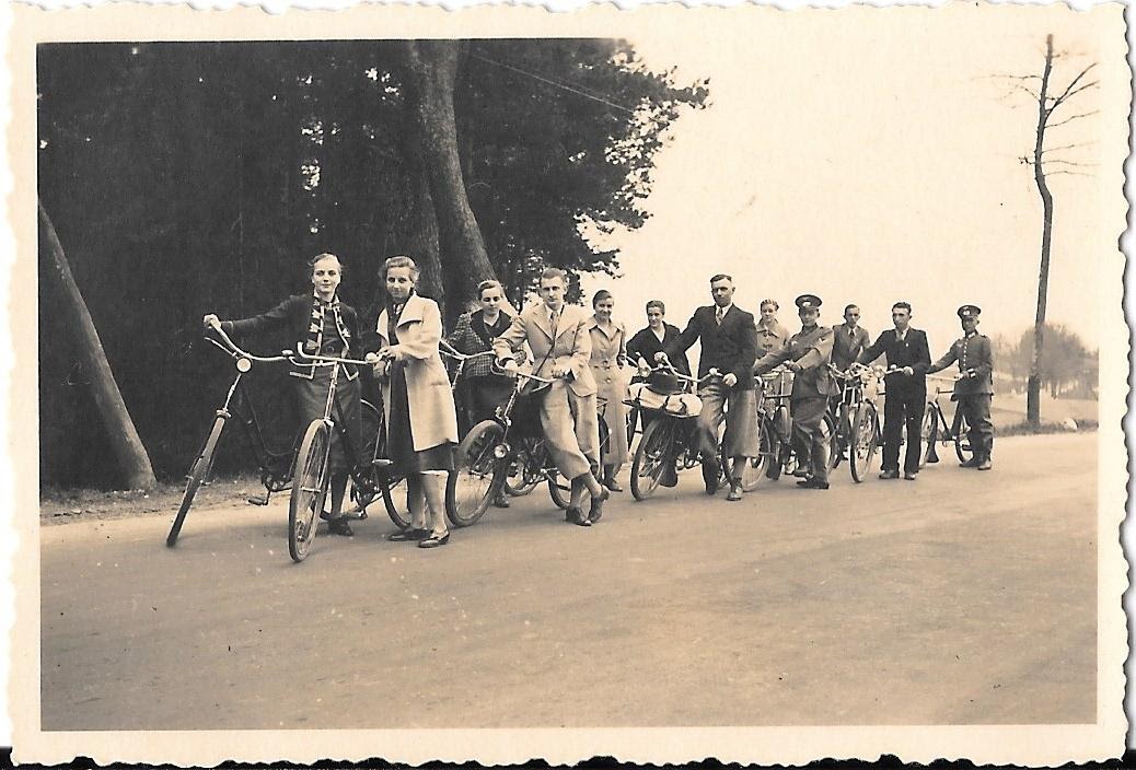 wycieczka rowerowa Mazurów, lata 30.