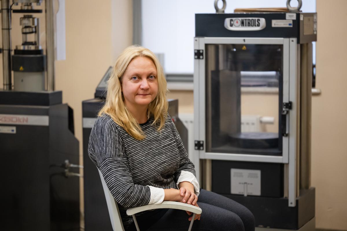 Ramunė Žurauskienė podczas wizyty naukowej na Wydziale Geoinżunierii UWM