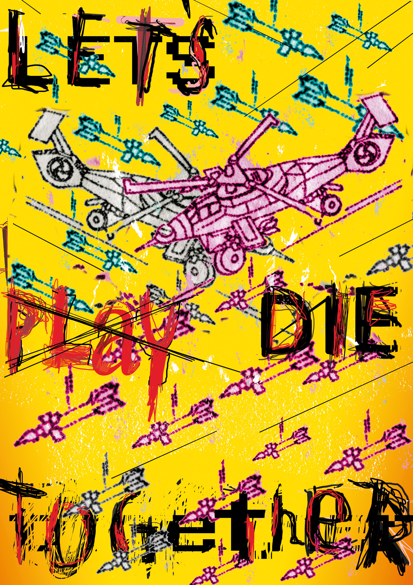 Plakat dr. hab. Jarka Bujnego - Let's play/die together