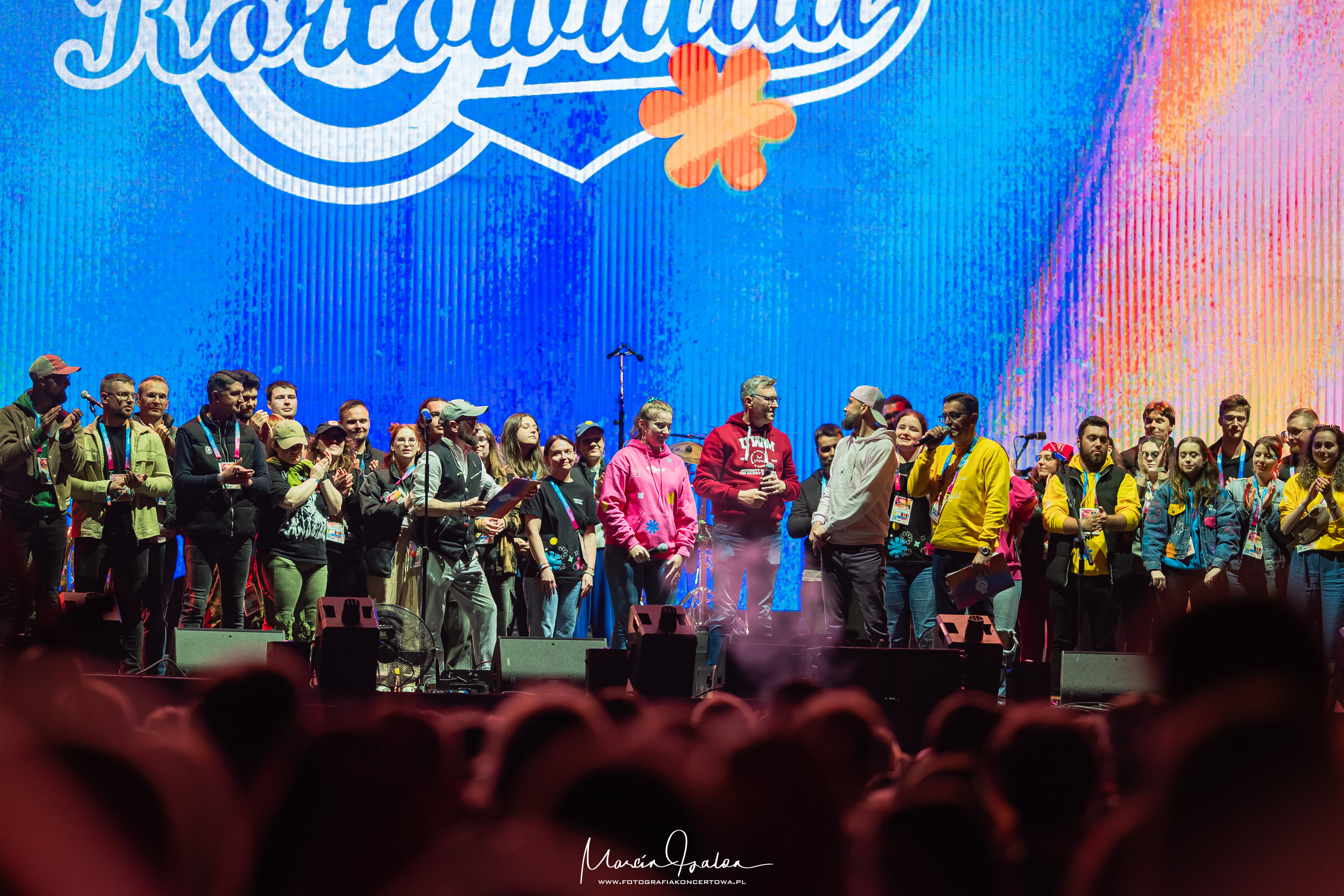 Kortowiada 2025: Rektor UWM i organizatorzy na scenie