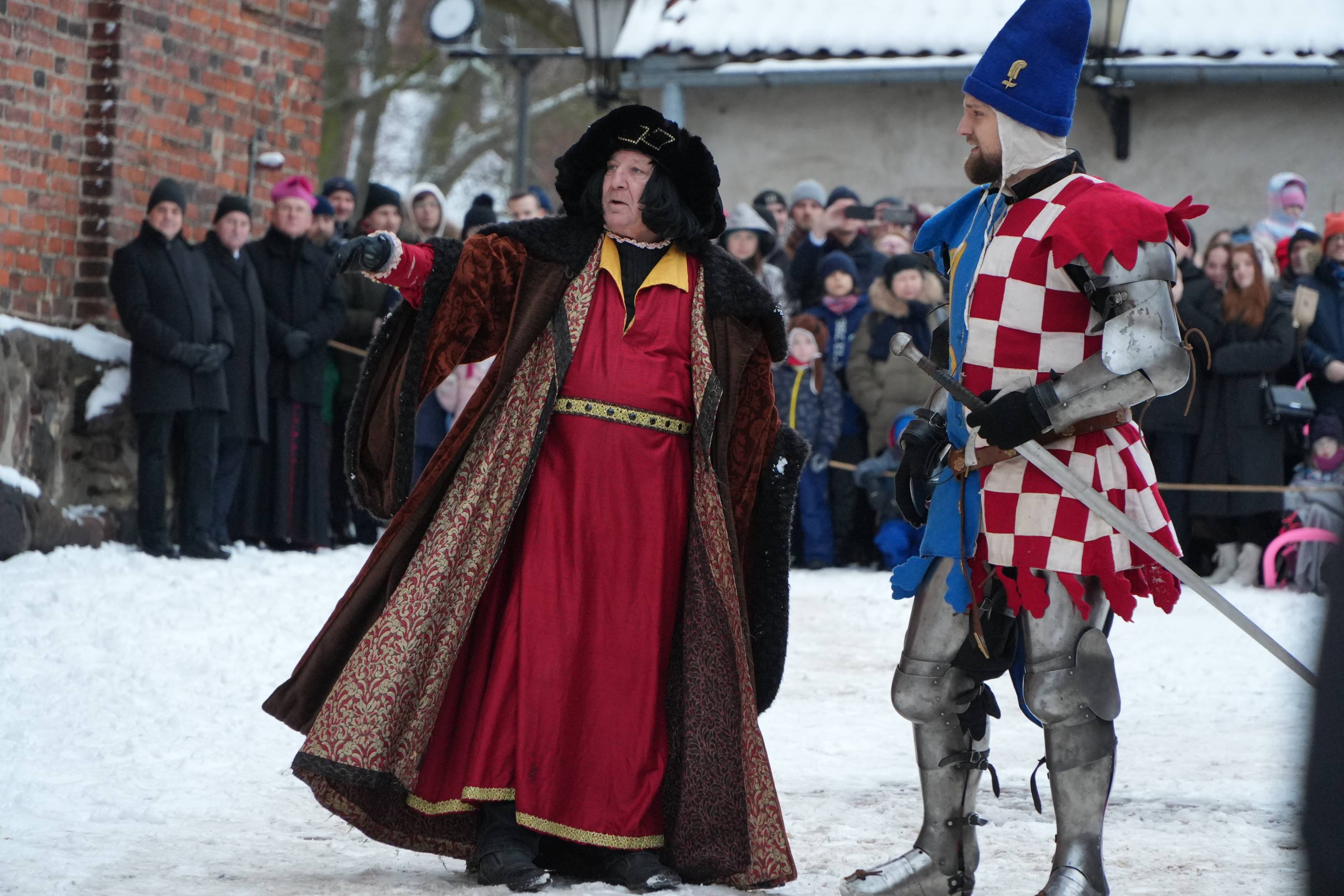 Inscenizacja obrony zamku w Olsztynie