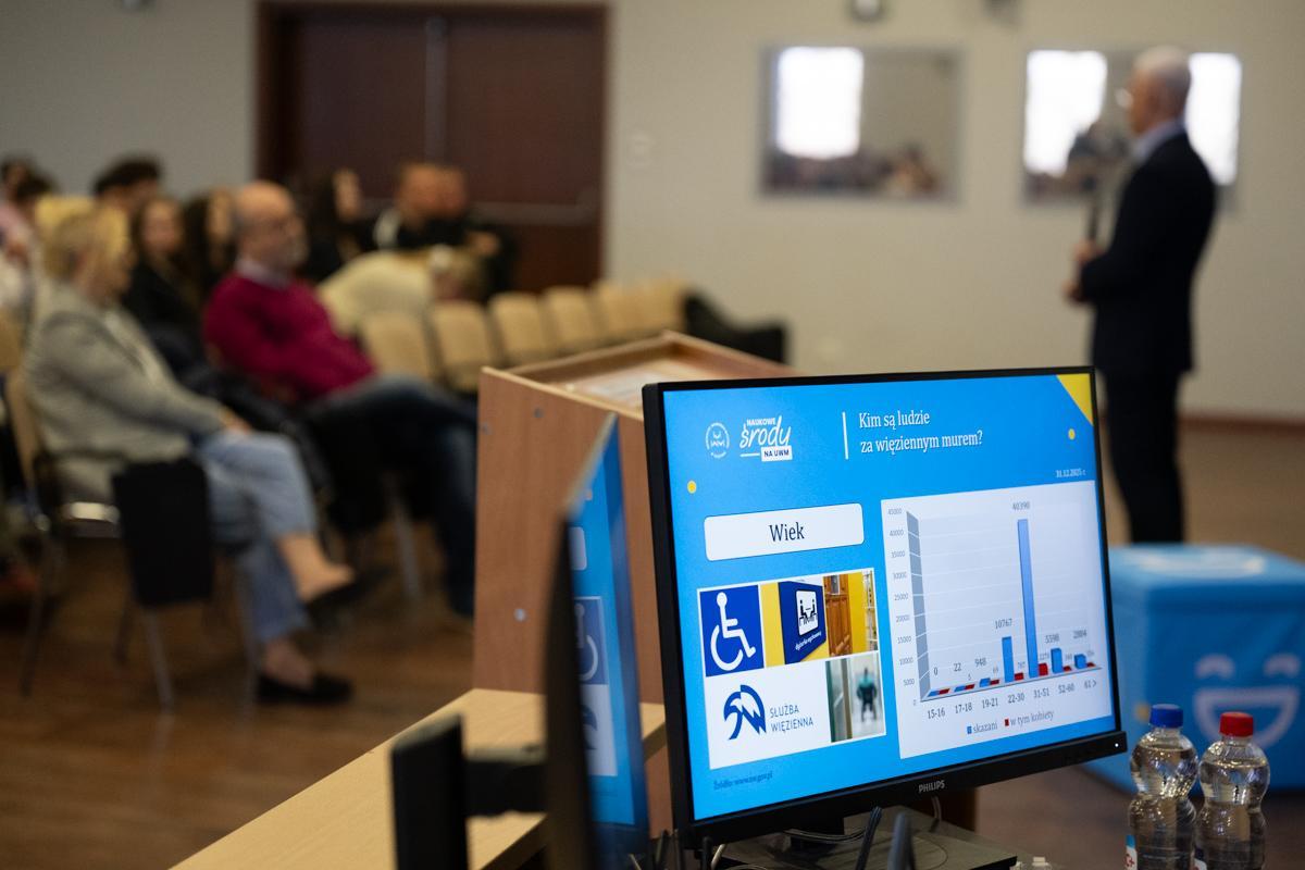 Naukowa środa na UWM: ekran monitora z fragmentem prezentacji