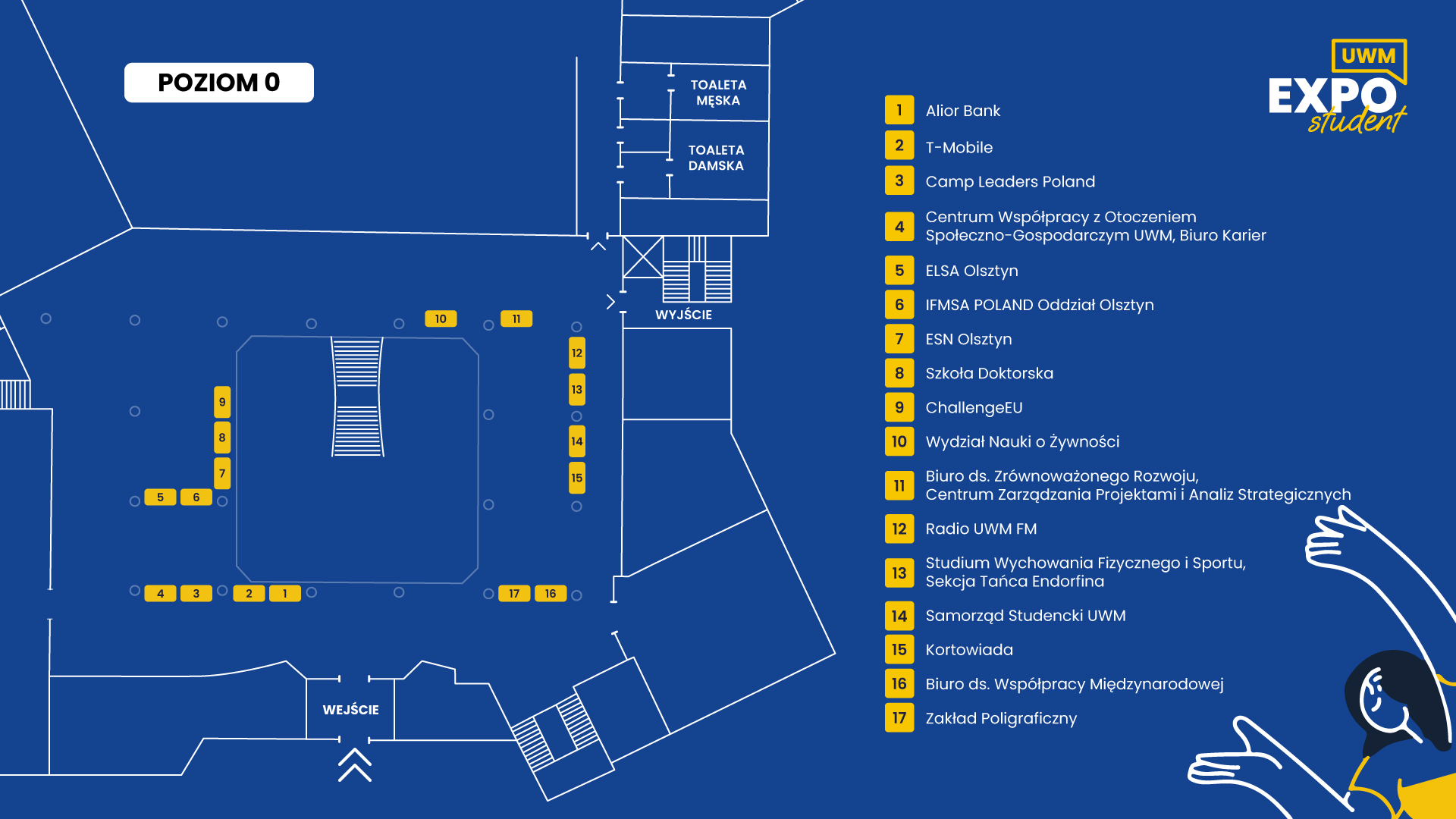 student expo 2025 mapa poziom 0