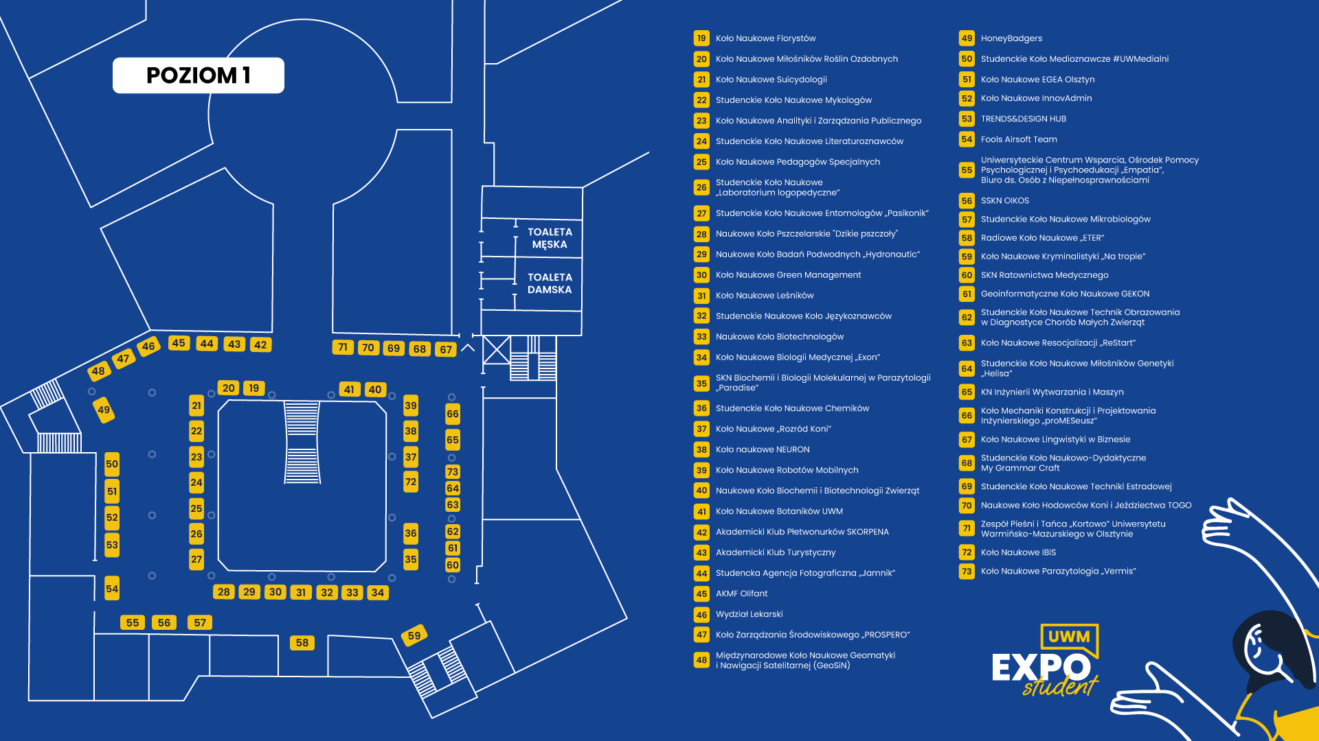 student expo 2025 mapa poziom 1