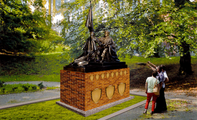 Wizualizacja Pomnika Hołdu Pruskiego
