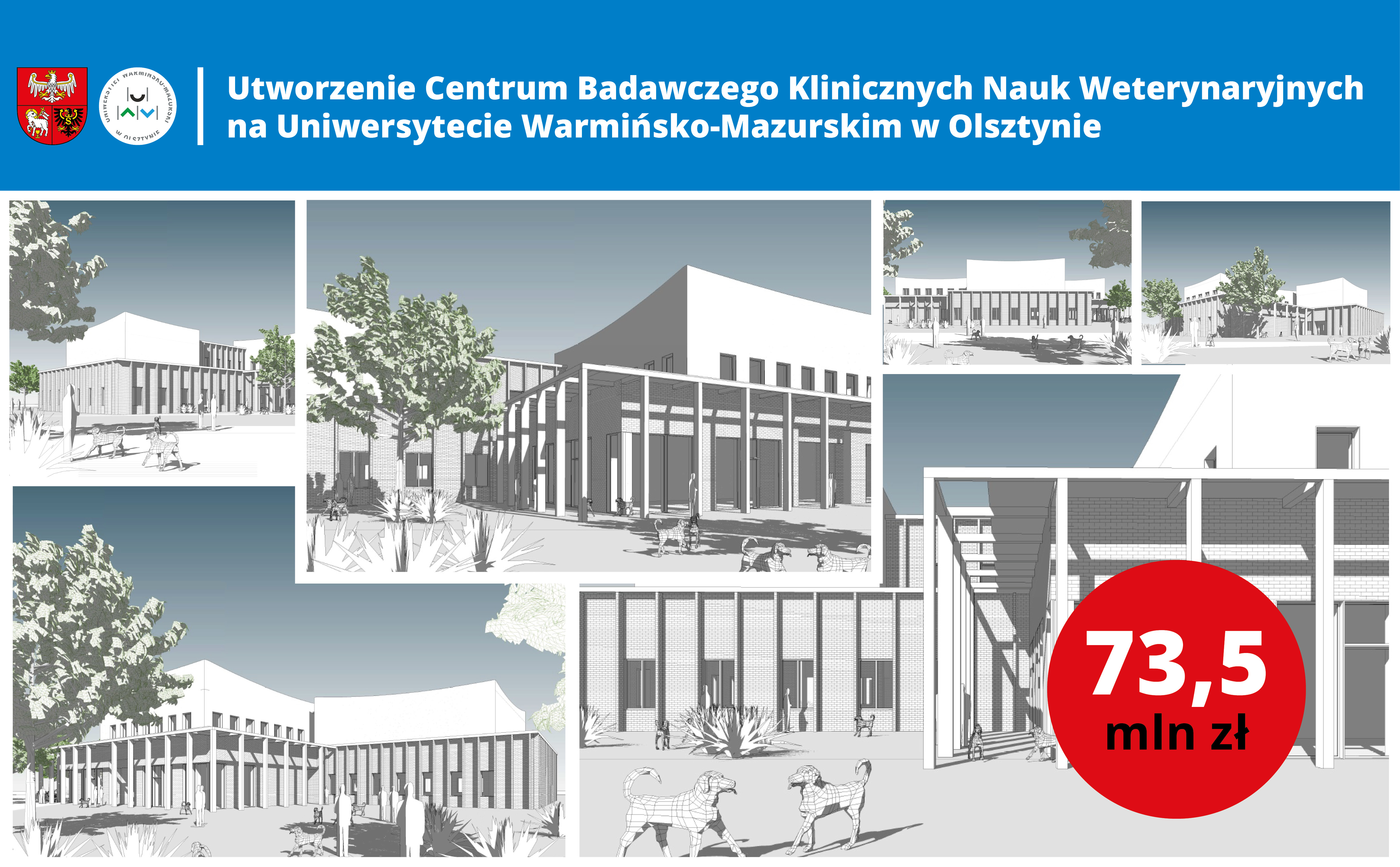 Centrum Badawcze Klinicznych Nauk Weterynaryjnych - wizualizacja 