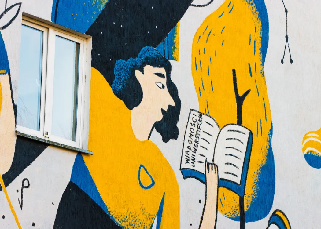 mural dom studencki numer 2