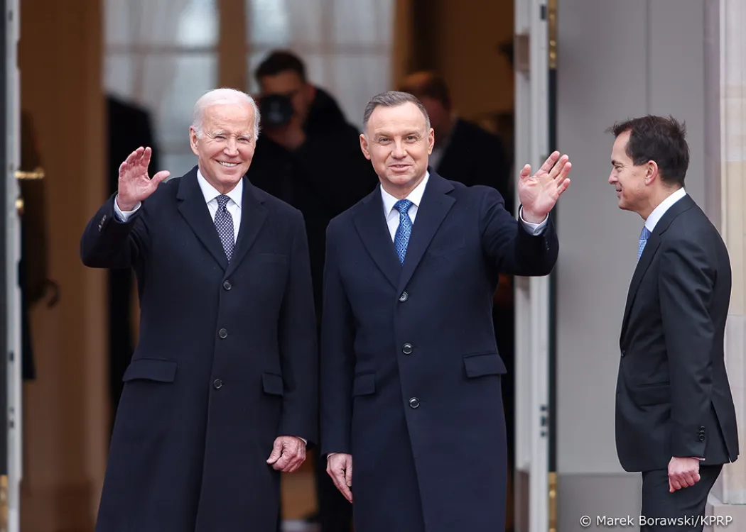 Joe Biden i Andrzej Duda