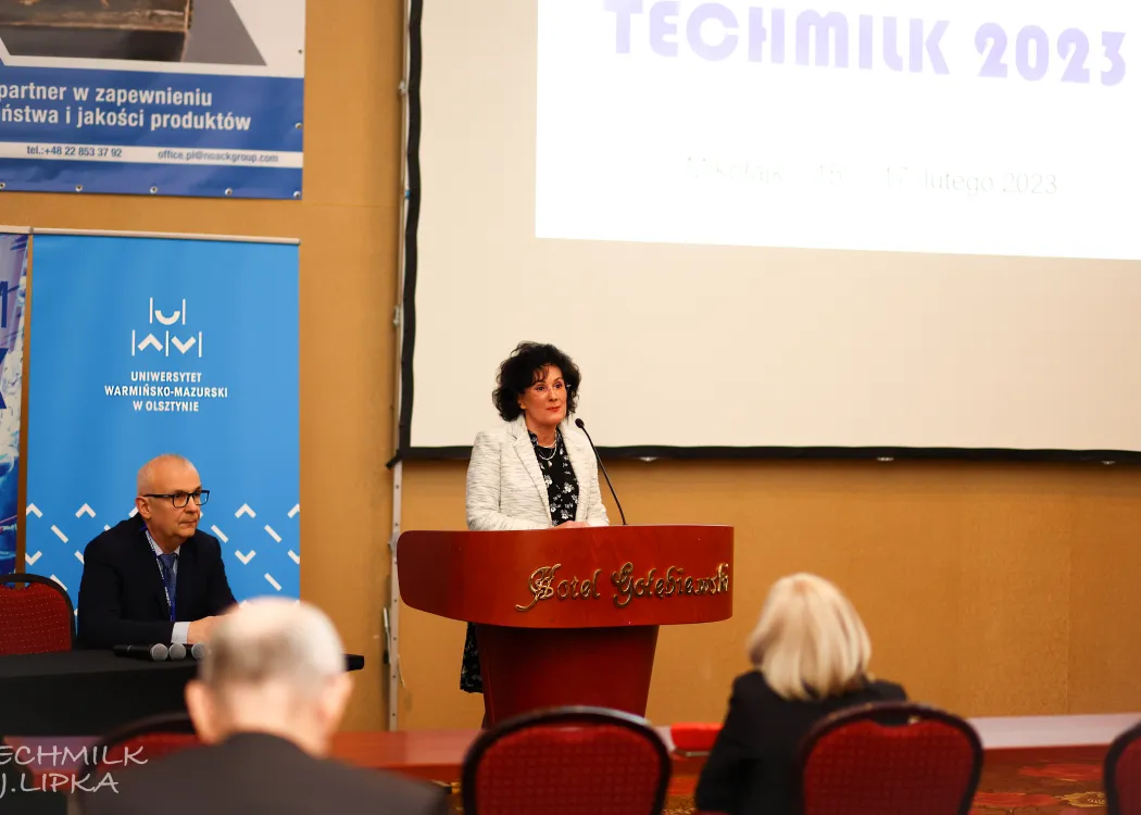 prof. dr hab. inż. Małgorzata Darewicz, dziekan Wydziału Nauki o Żywności UWM podczas TECHMILK 2023