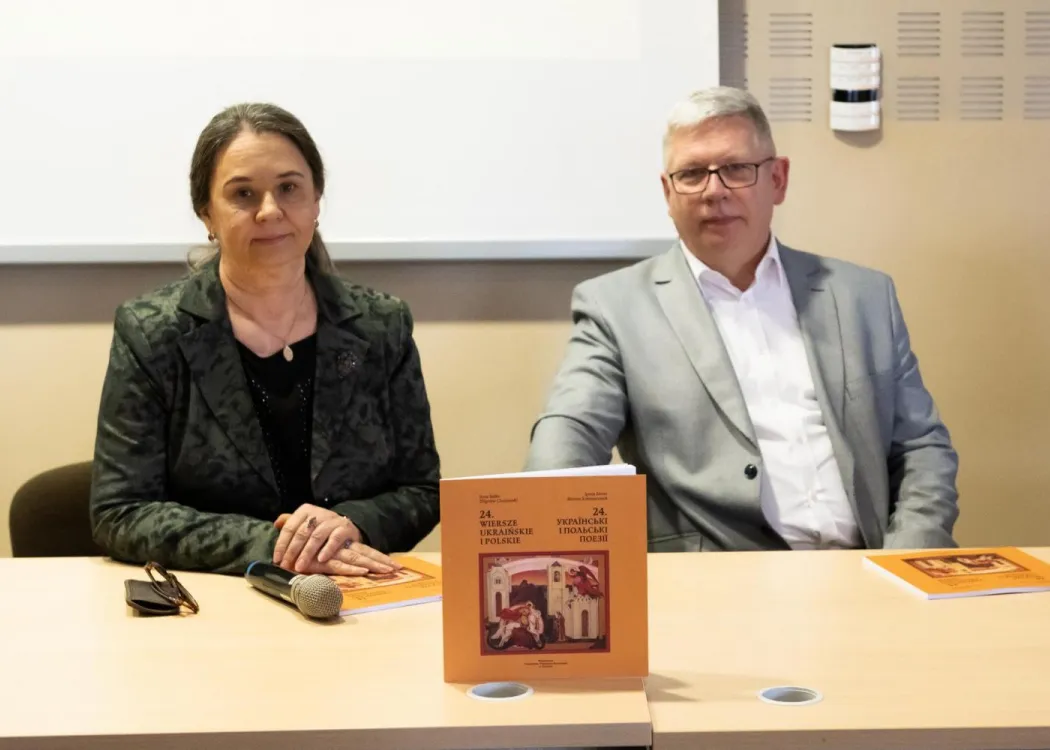 Od lewej: prof. Iryna Betko oraz prof. Zbigniew Chojnowski 