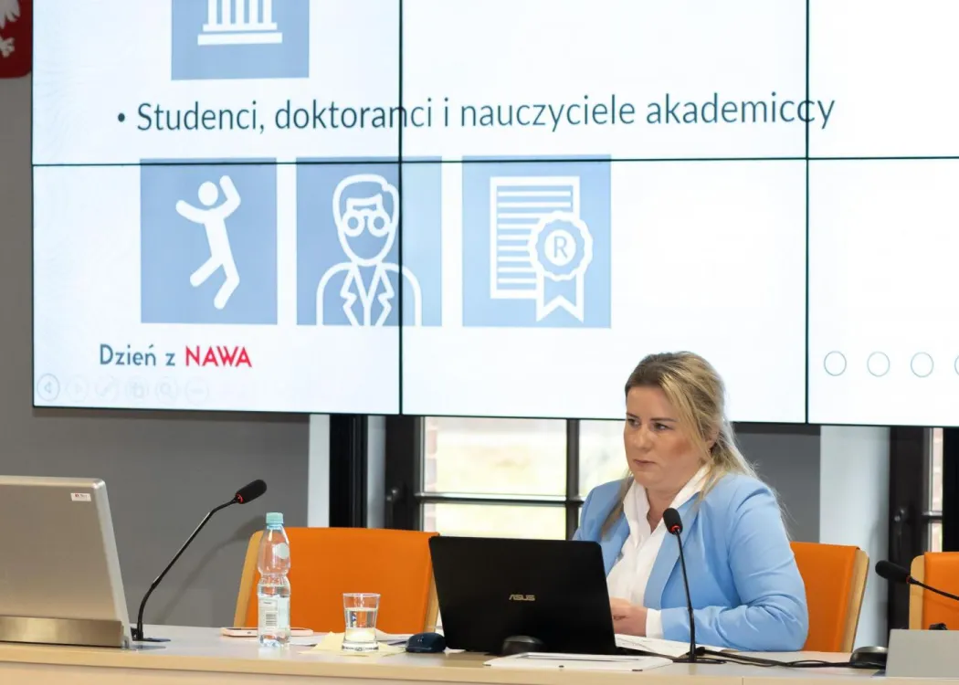 Prelegentka podczas Dnia z NAWA