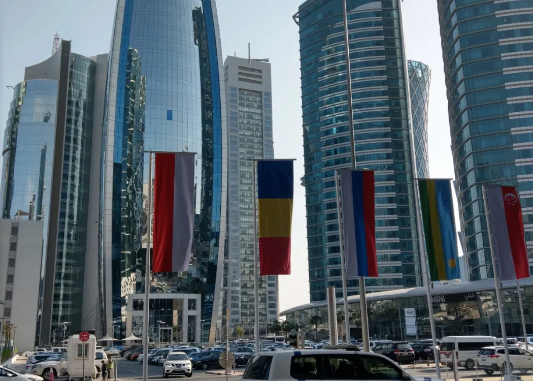 wieżowce Dohy w dzień