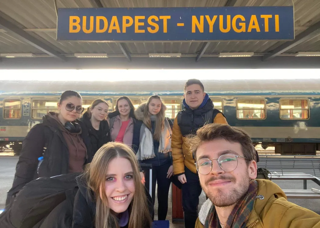 Studenci Wydziału Geoinżynierii w Budapeszcie, fot. archiwum prywatne 