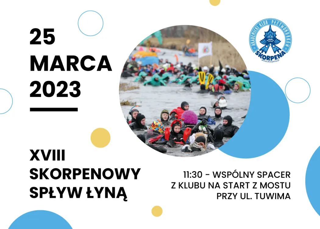 Plakat promujący XVIII Skorpenowy Spływ Łyną