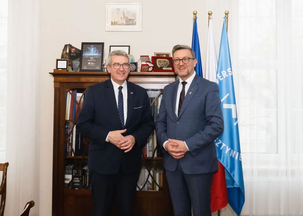 Wiceminister Wojciech Murdzek i prof. Jerzy Przyborowski