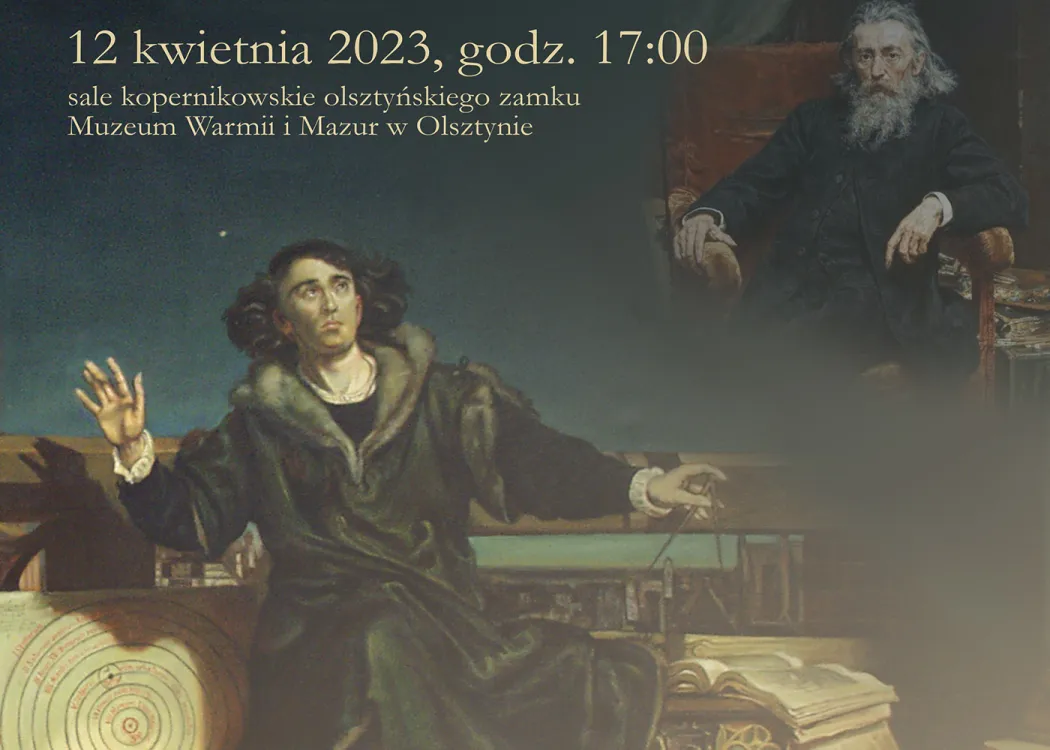 Plakat zapowiadający wykład poświęcony obrazowi Jana Matejki