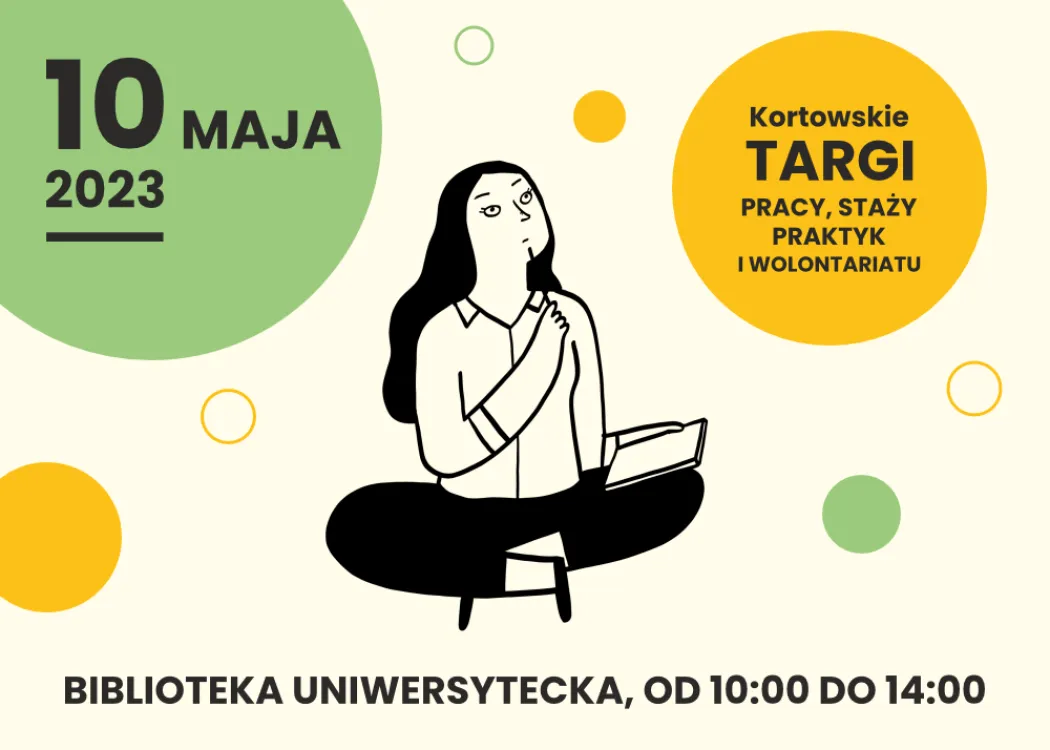 Plakat promujący Targi Pracy na UWM