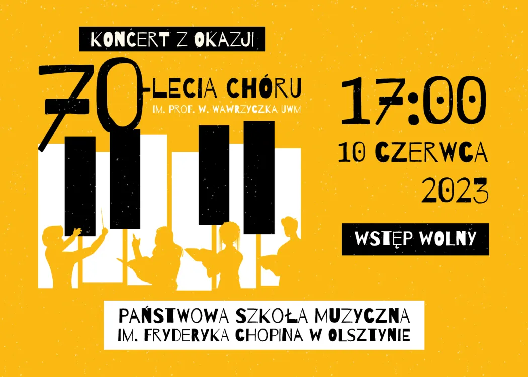 Plakat promujący koncert Wawrzyczków