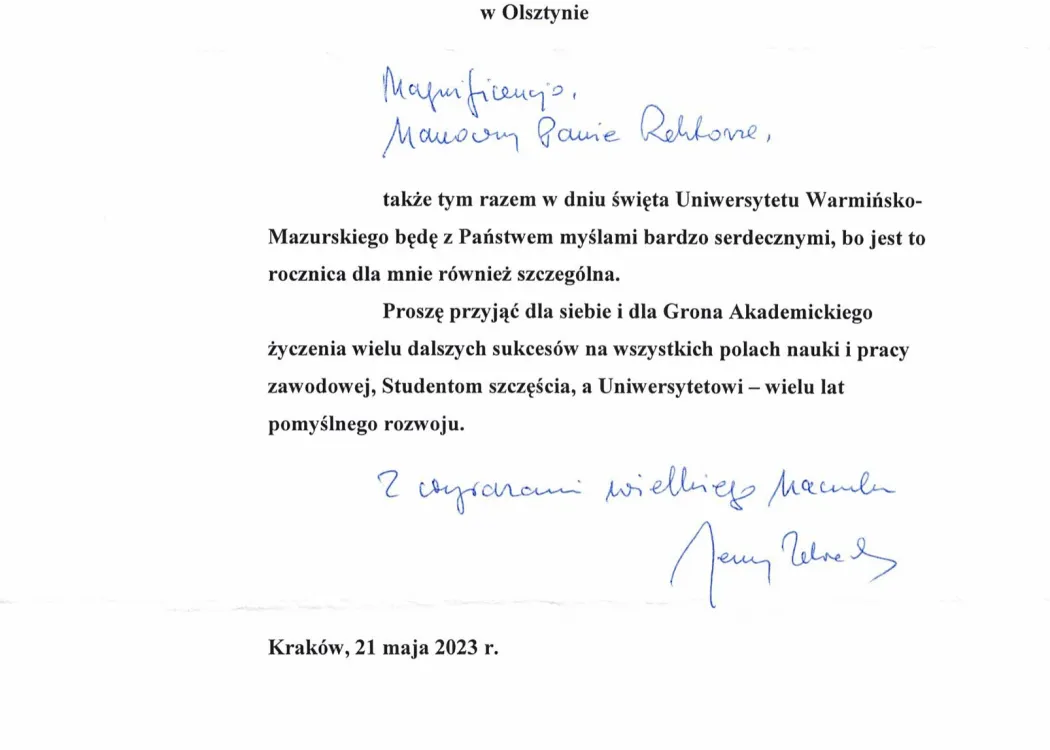 Podziękowania