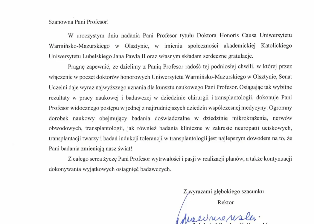 Podziękowania