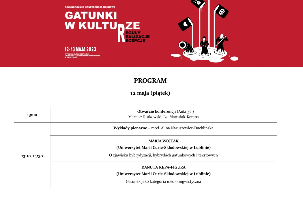 Program konferencji 