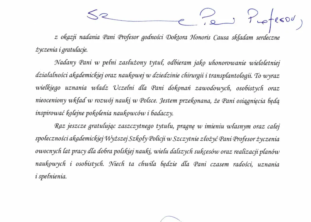 Podziękowania