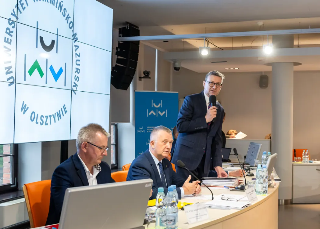 Rektor UWM podczas posiedzenia Senatu UWM - 27 czerwca 2023 r.