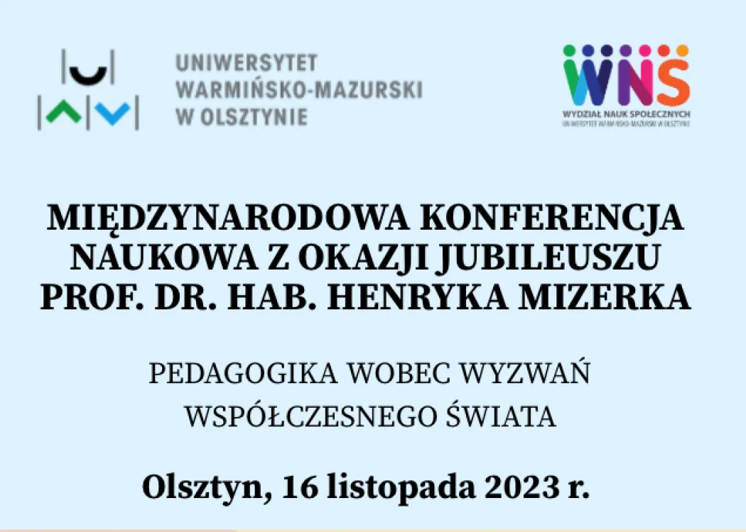 plakat konferencja pedagogiki