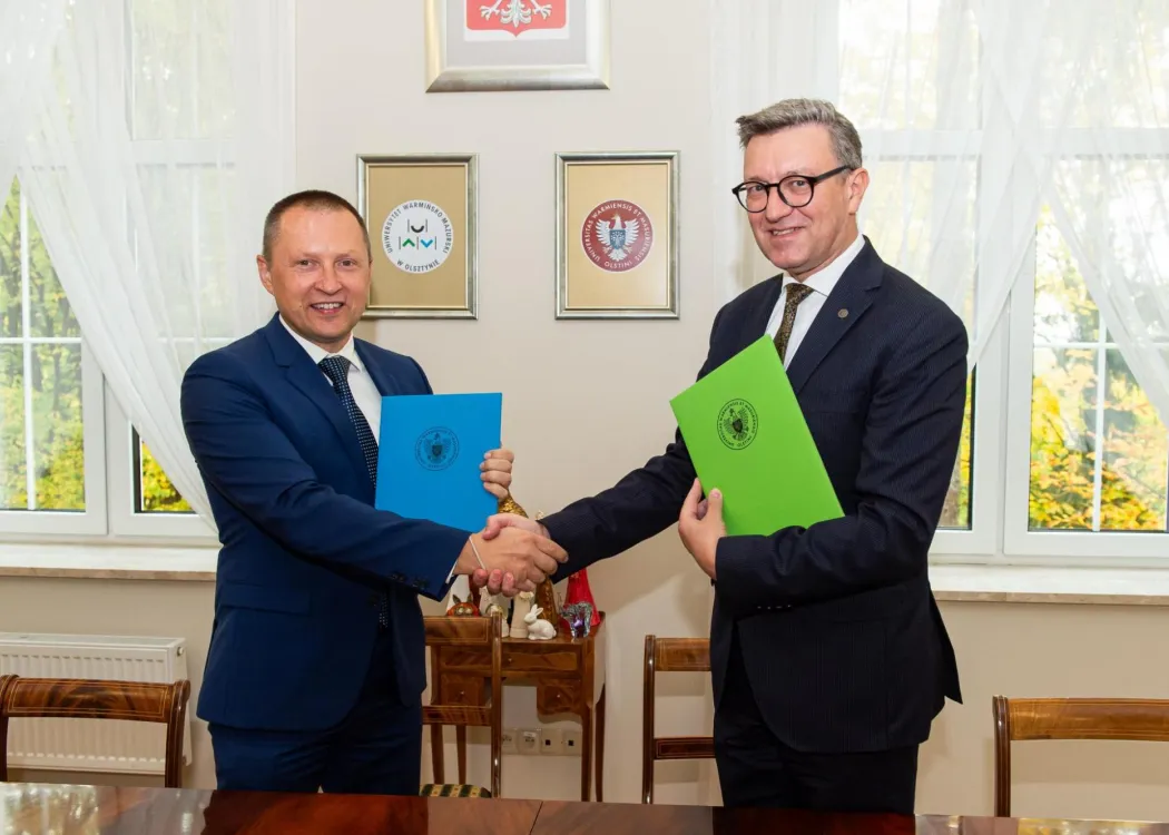 Od lewej: Jarosław Tokarczyk i prof. Jerzy Przyborowski 