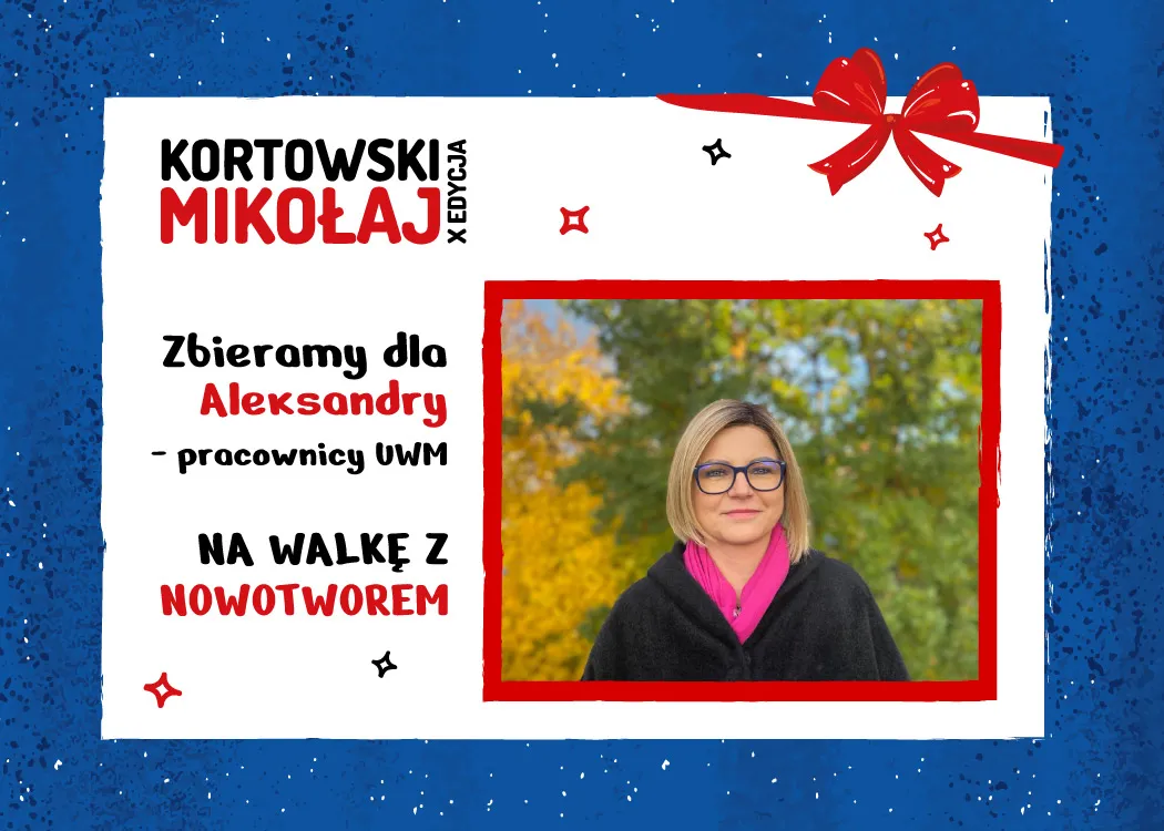 Kortowski Mikołaj - grafika promująca zbiórkę