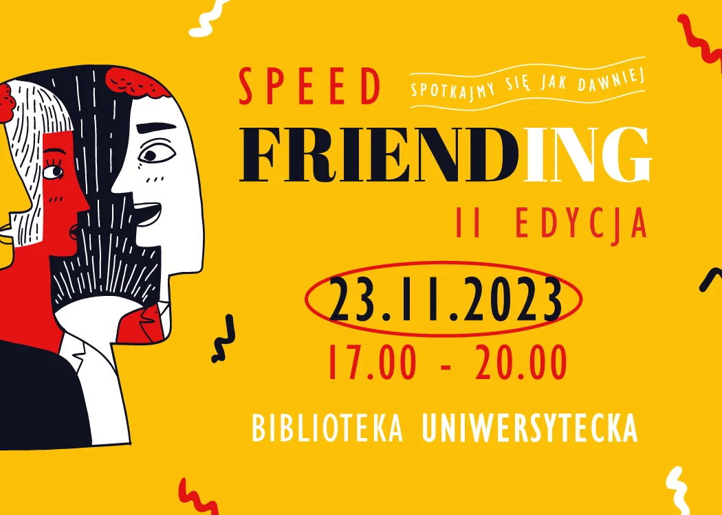 Speed Friending - grafika promująca wydarzenie