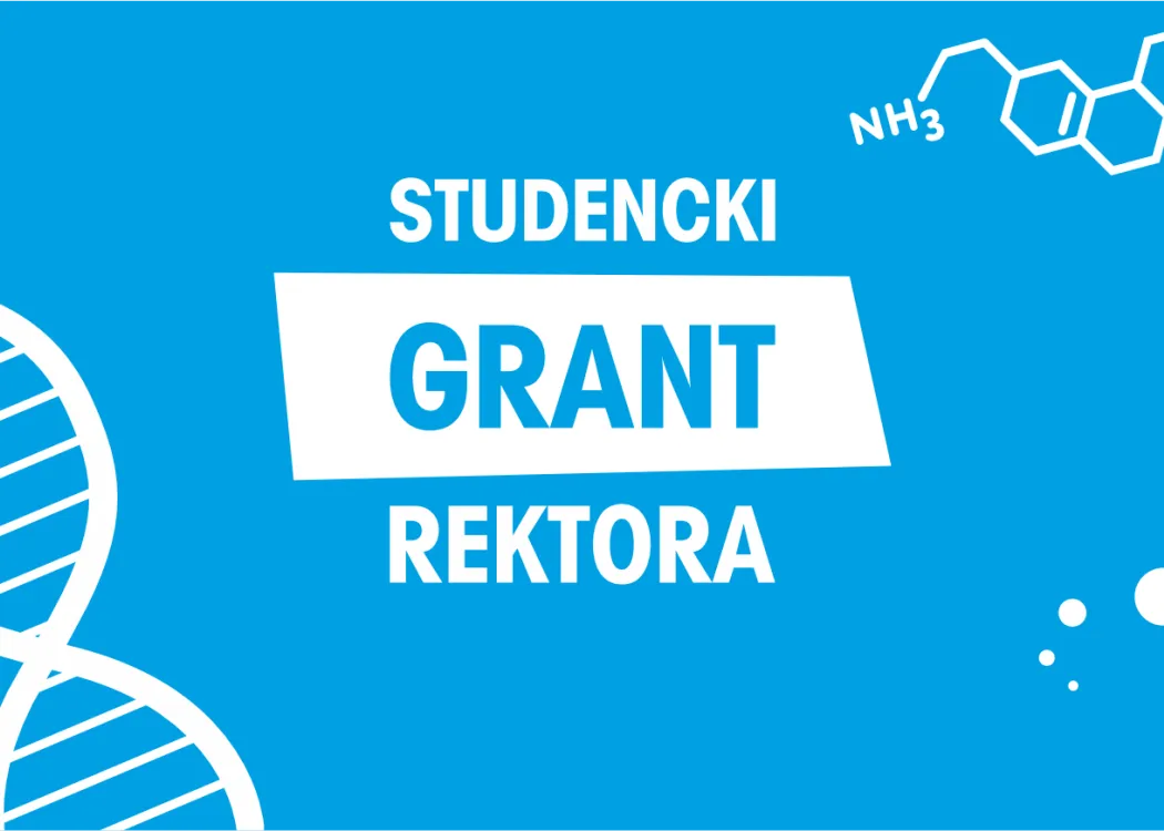 Grafika z napisem Studencki Grant Rektora 