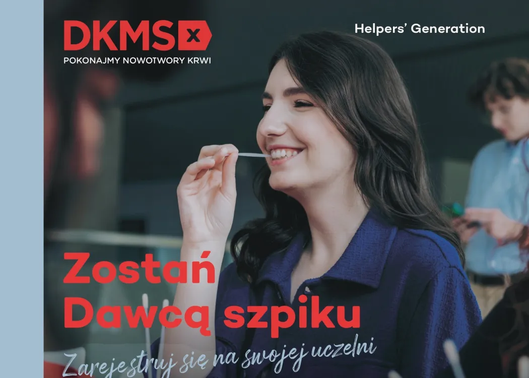 Grafika z napisem Zostań dawcą szpiku 