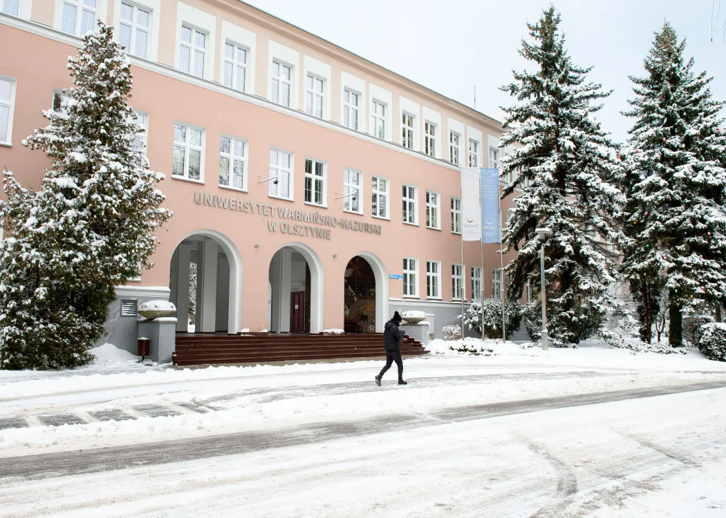 Rektorat UWM zimą