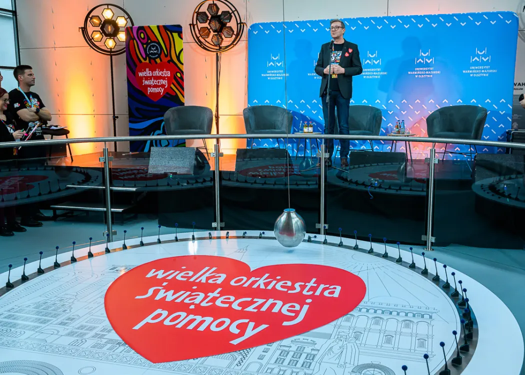 Sztab WOŚP 2024 na UWM w Olsztynie. Finał w Kortosferze 