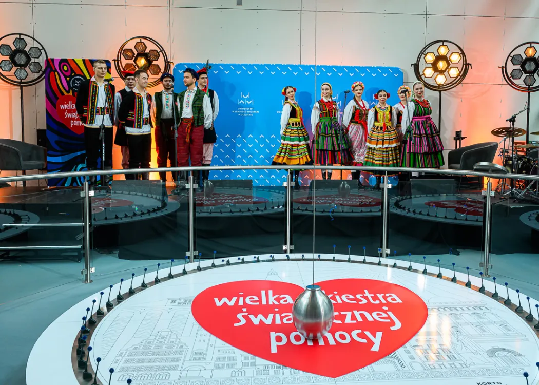 Sztab WOŚP 2024 na UWM w Olsztynie. Finał w Kortosferze 