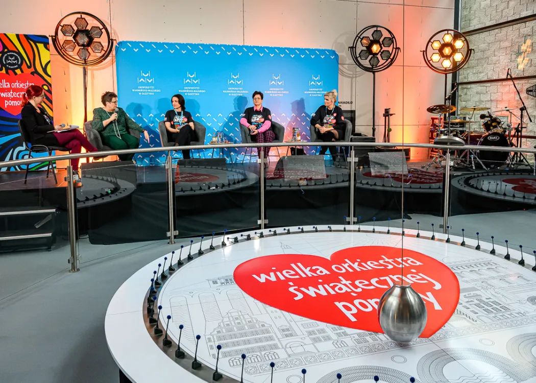 Sztab WOŚP 2024 na UWM w Olsztynie. Finał w Kortosferze 