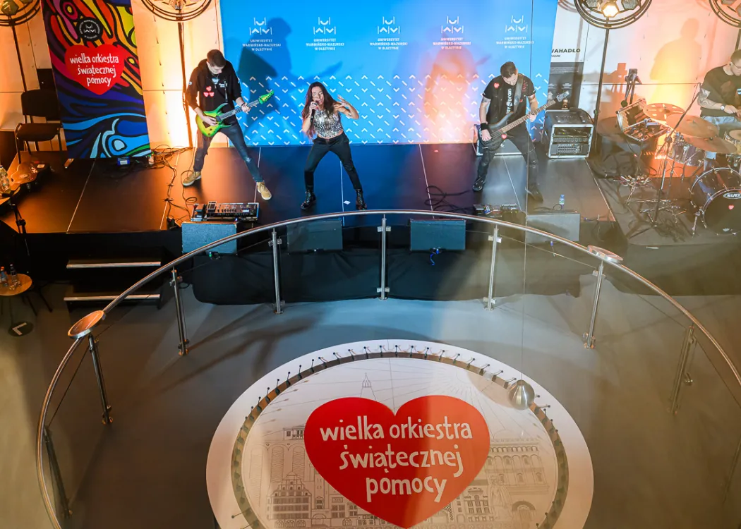 Sztab WOŚP 2024 na UWM w Olsztynie. Finał w Kortosferze 