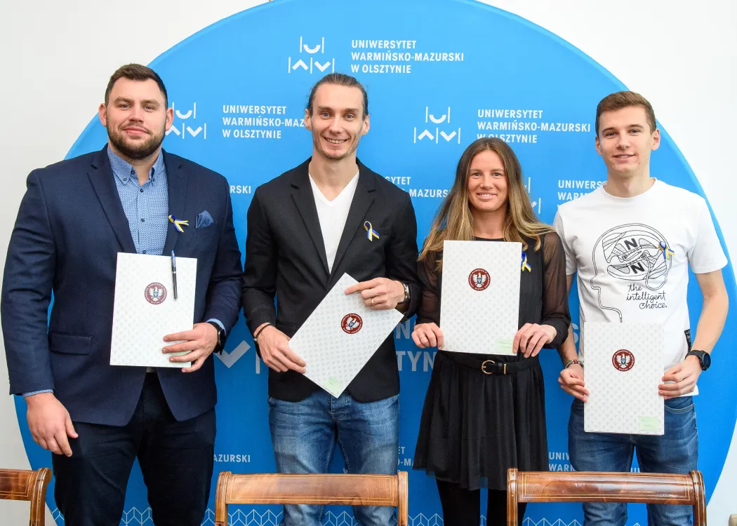 Sportowcy związani z UWM: Bukowiecki, Zalewski, Lisowska, Lewalski